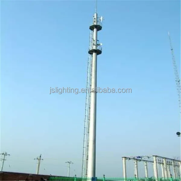 
GSM cellular telescoping antenna tower mast pole and telecom shelter 