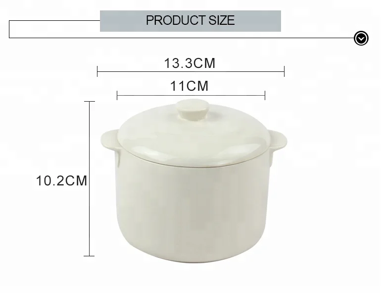 Japanese Style Sublimation Ceramic Steam Soup Bowl Stoneware Steamed Egg Cup Small Stew Pot with Lid for Home Kitchen