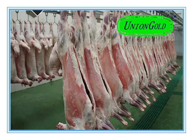 halal SKINLESS/skin-on whole lamb carcass four or six way cut
