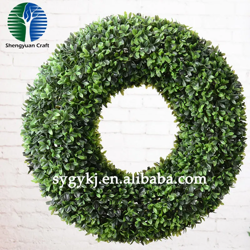 
wholesale!christmas garland artificial flowers for funeral wreaths flower wreath plastic lifelike for garden decoration 