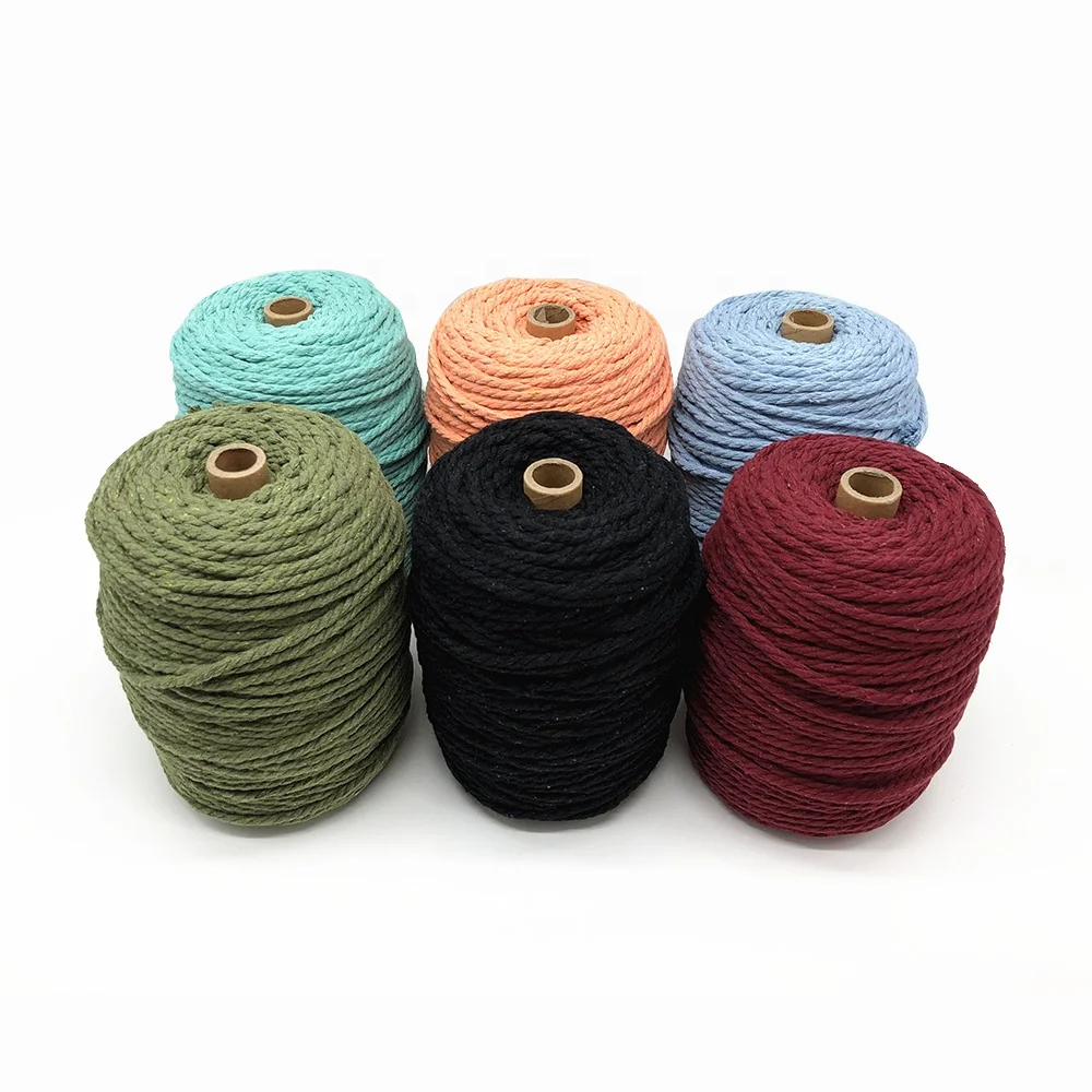 
Double color cotton bakers twine bag string OEM rope set 