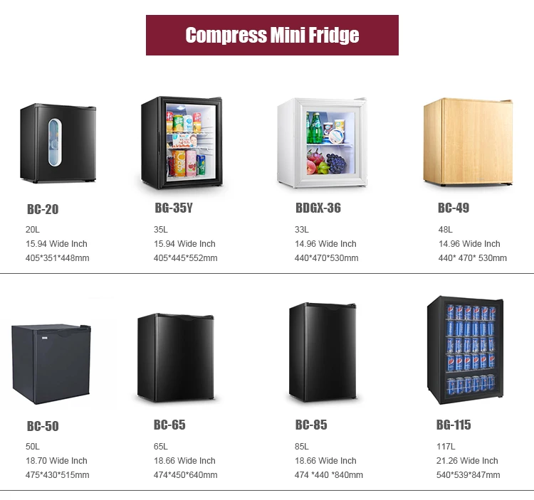 BCH-30 Hotel Mini Refrigerator For Guest Room, 30 Litres Hotel Mini Fridge, Mini Electric Drink Cooler/Hotel Mini Bar