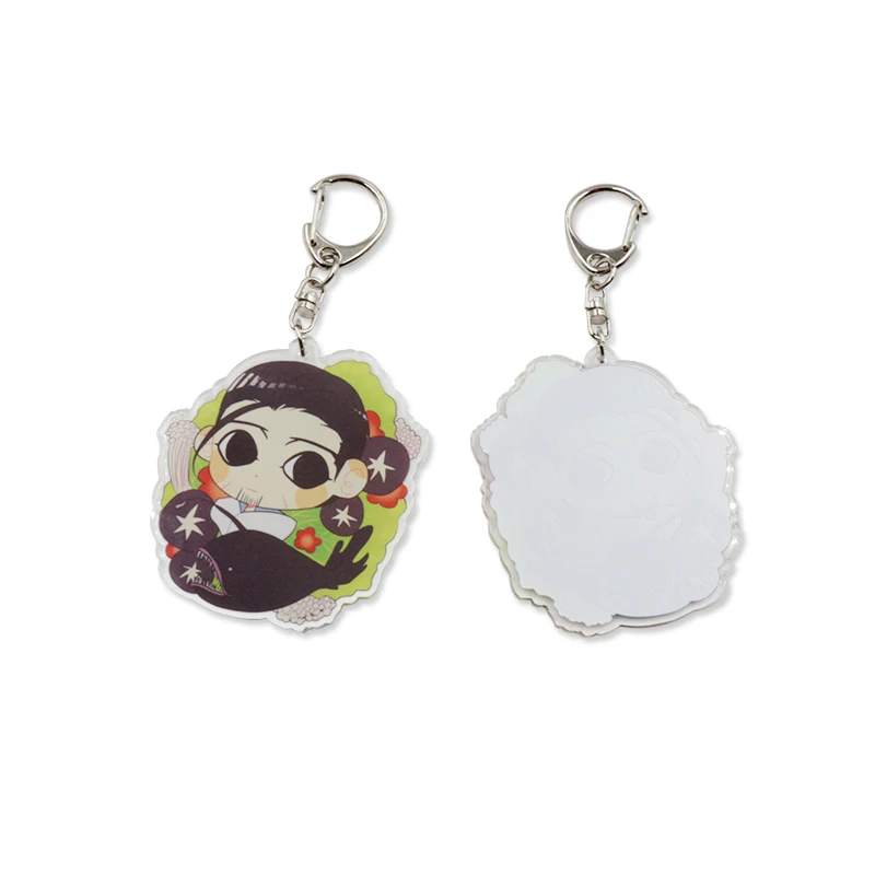 Red Acrylic Board Keychain Photo Keychain Anime Acrylic Keychain With Lobster Clasp Keyring