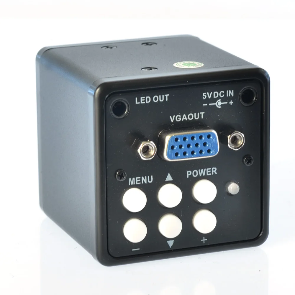 HAYEAR 2.0MP HD Digital C-mount Microscope Camera Magnifier PC VGA Output for PCB Lab Industry Industrial Inspection