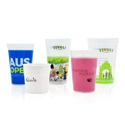 10 унций, 16 унций, 22 унции, многоразовая пластиковая чашка для питьевой воды на заказ