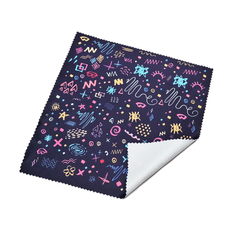 Custom Logo Printed Microfiber Cleaning Cloth For Eyeglasses
