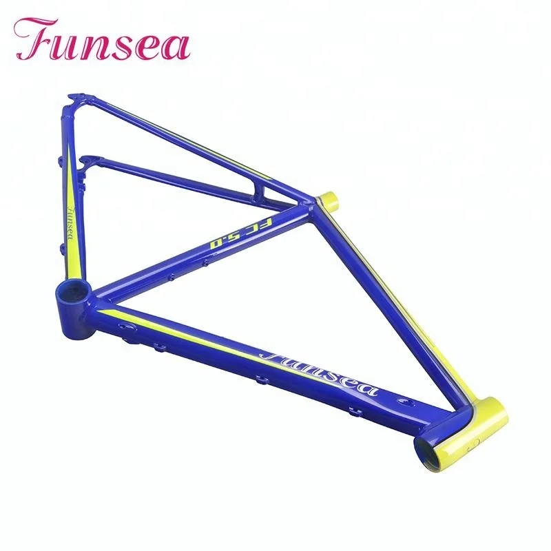 Custom super light aluminum alloy 6061 cycling frameset 700c road bike bicycle frame from China manufacturer Funsea