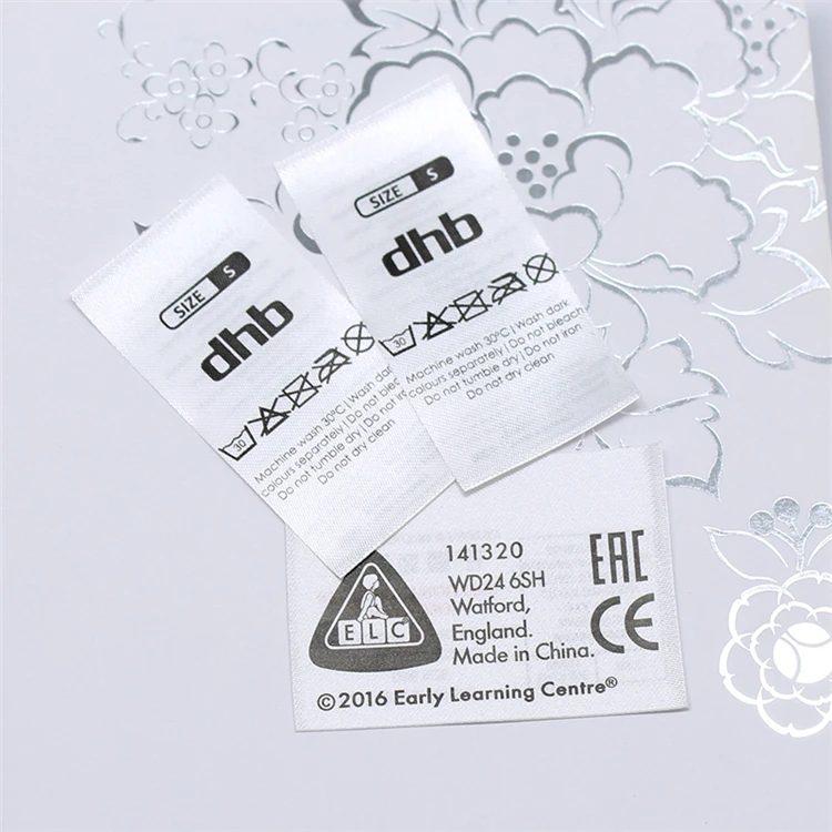 Фирменная тканая этикетка для футболки, тканая этикетка для одежды