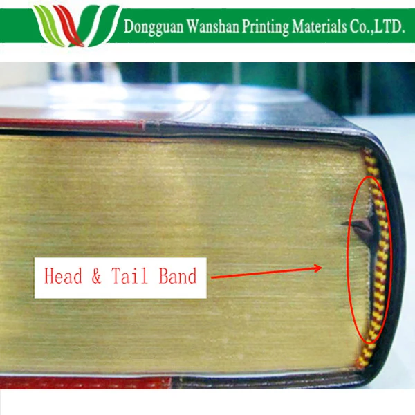 High quality hardcover book cotton material colourful band