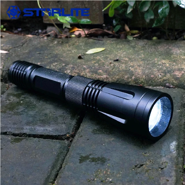 
STARLITE IPX7 waterproof rechargeable high power flashlight long distance led worlds best flashlight 