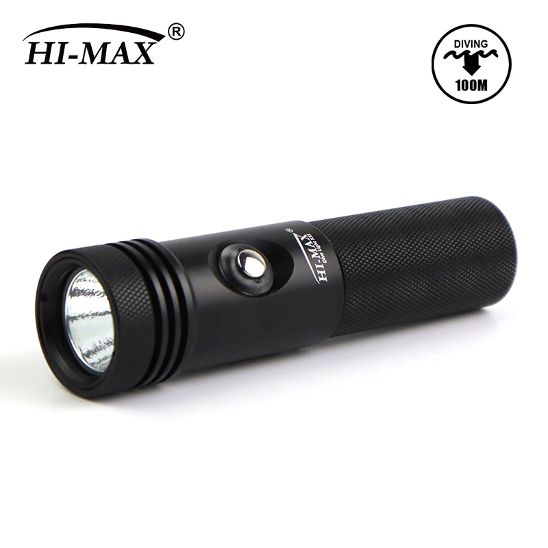 Set HiMax Ip 68 Hi Mid Low Sos Underwater Scuba Diving Led Lamp High Power Led Torch Light Dive Light Camping Diving Flashlight
