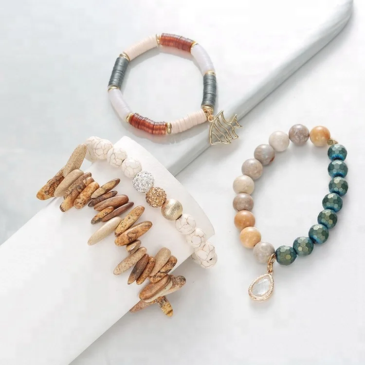 Custom design hematite bead handmade adjustable bracelet jewelry