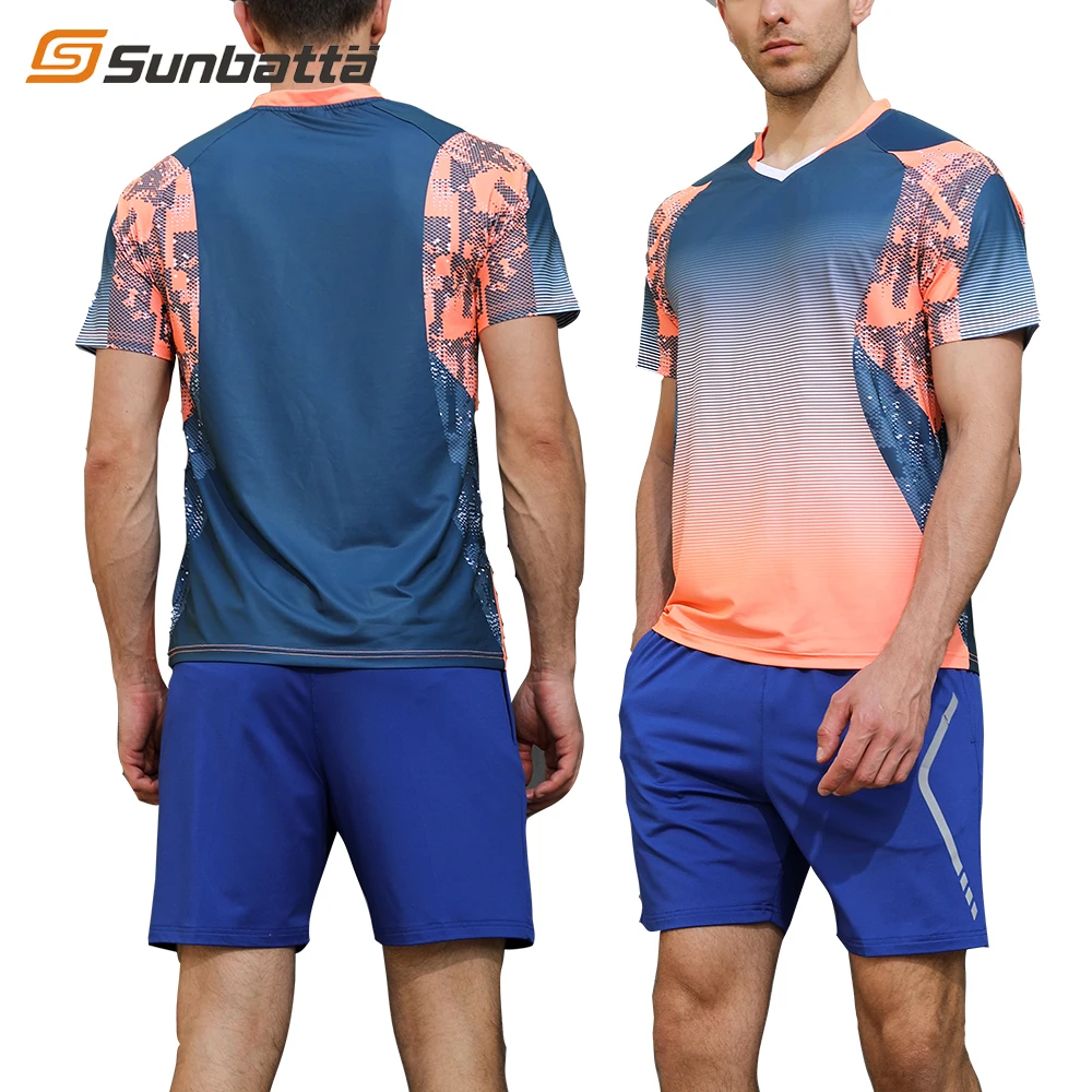 Спортивная одежда Sunbatta, футболка для бадминтона с сублимационной печатью