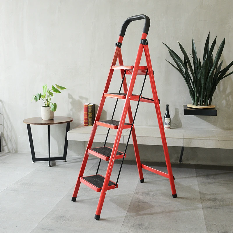 Best price home use folding ladder save space foldable ladder