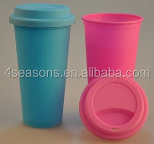 Creative colorful new design plastic coffee cup