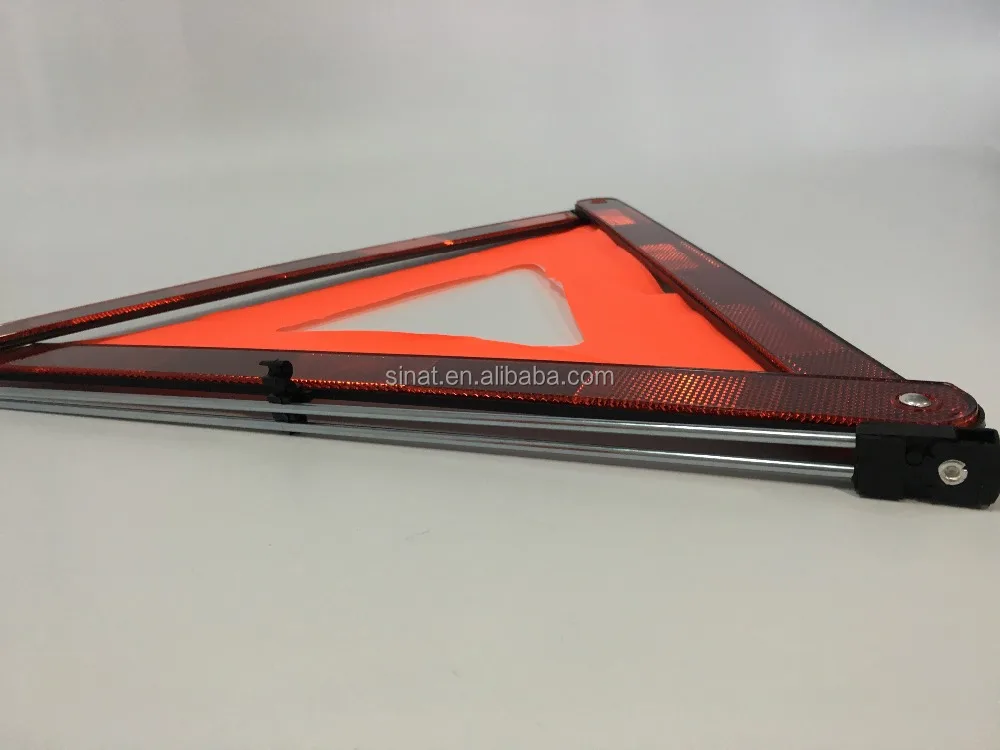Vehicle Fault Reflective Warning Triangle With 4 Legs