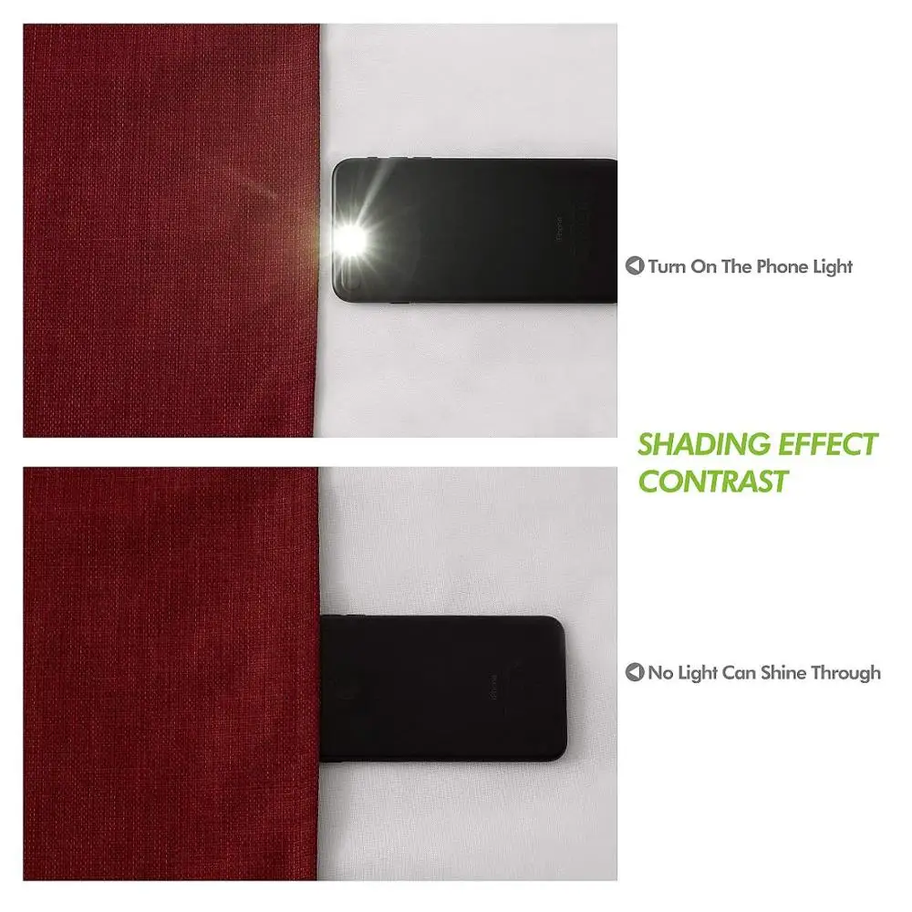 Full Light Shading Blackout Curtains Solid Thermal Insulated Blocking Drapes Grommet Top Faux Silk Satin Curtains for Bedroom