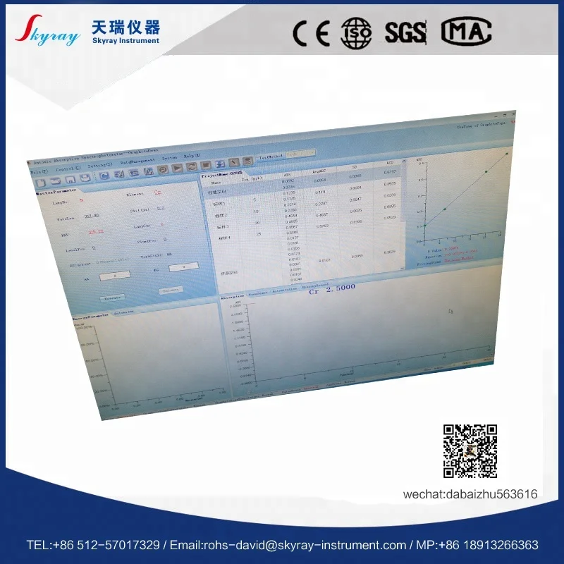 flame and graphite atomic absorption spectrometer AAS