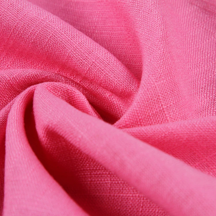 High quality woven viscose wide width linen clothing fabric usa for garments