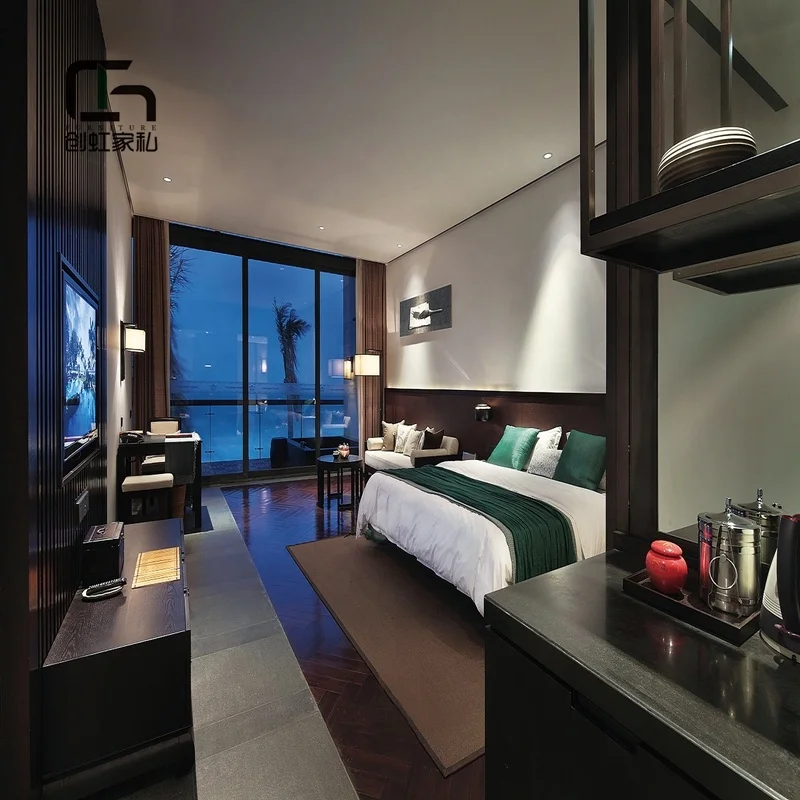 Первоклассный деревянный комплект мебели для гостевых комнат отеля «Хилтон»