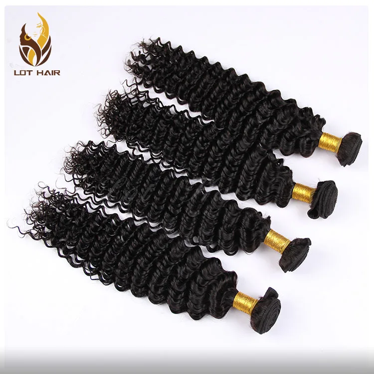 Unprocessed 12A 100% Human Virgin Remy hair Malaysian deep curly Hair Weaving