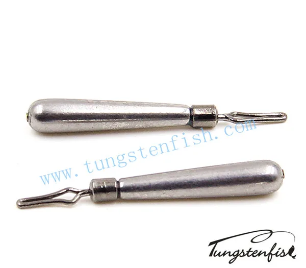 wholesale tungsten skinny drop shot fishing sinker