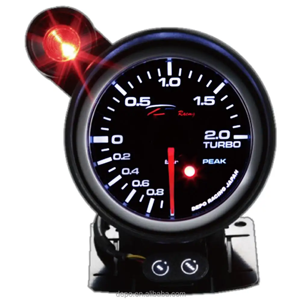 60mm Precise 7-Color Tachometer Stepper Motor Racing Car Auto Gauge Rpm Meter