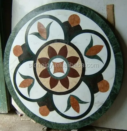 
Water jet marble floor medallion decorations medaillon en marbre 
