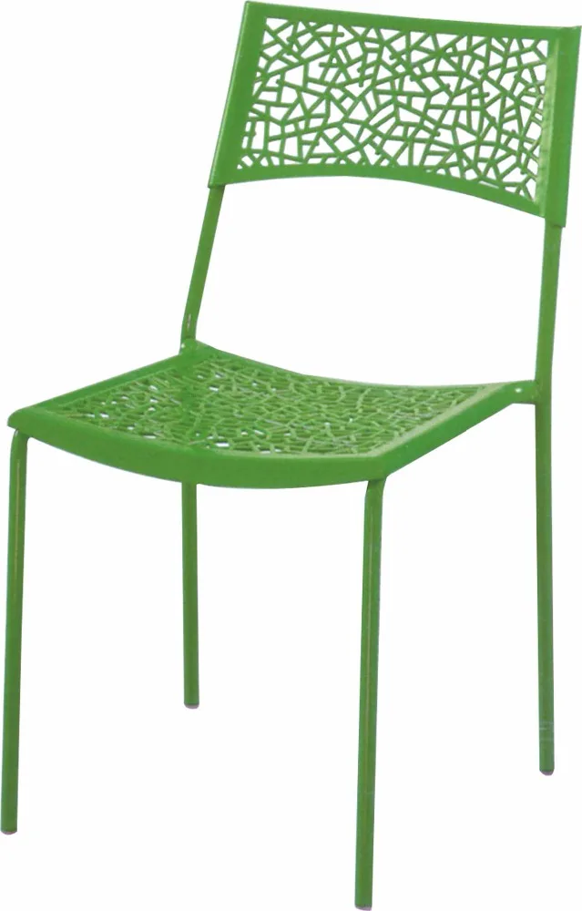 Restaurant Stackable Metal Leg Plastic Dining Chair