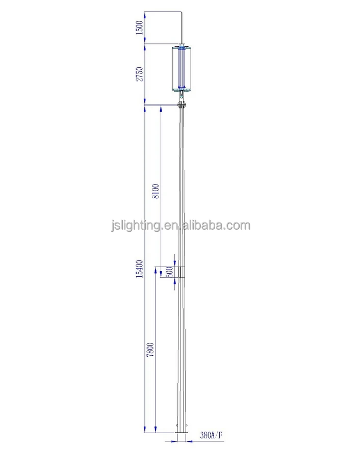 20m GSM communication telecom monopole tower
