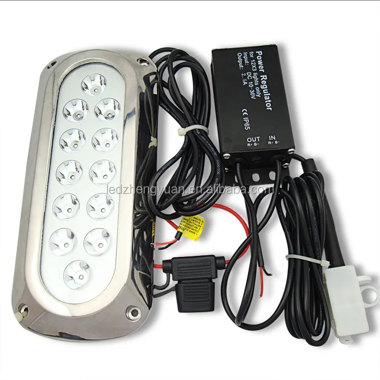 Led under water fishing lights IP68 led underwater boat lighting 36 wattage/12v marine light