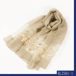 Rulan customized soft silk and wool twill scarf women hijab