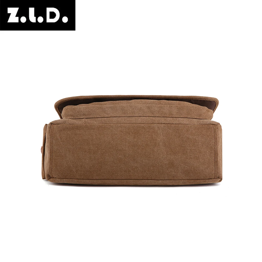 Zuo lun duo vintage canvas messenger shoulder bag men