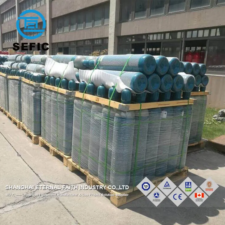 Газовый баллон производитель сефик ISO9809-3 сварочный газовый 10L 40L 50L степень чистоты газообразного аргона цыллиндр стоимость