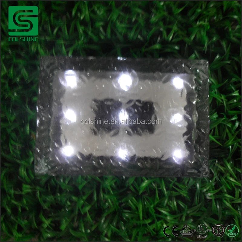 Асфальтовые солнечные огни IP68, солнечный кирпич 4x8/6x6 и 6x9 дюймов