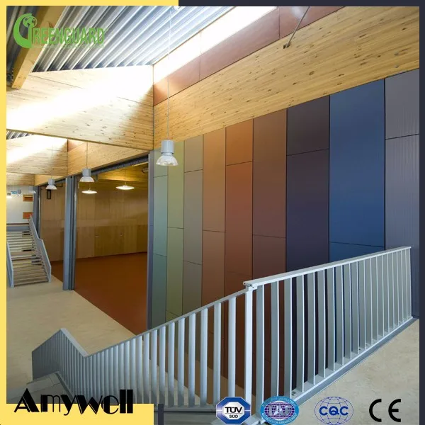 Amywell compact laminate cheap interior wood wall panel sheet