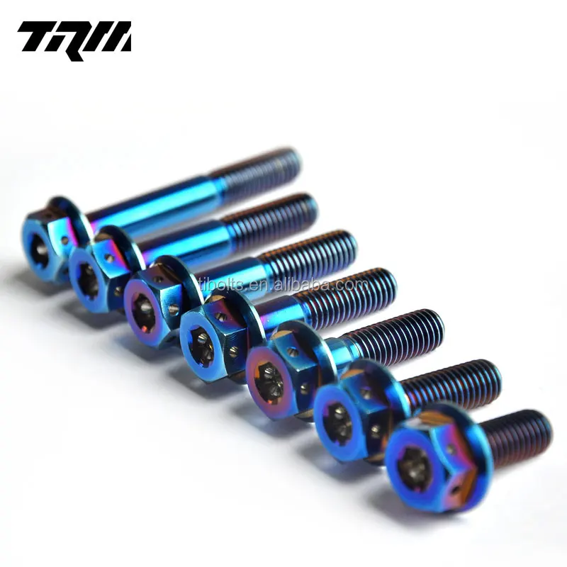 Titanium alloy hex bolts for m8 m10 motorcycle