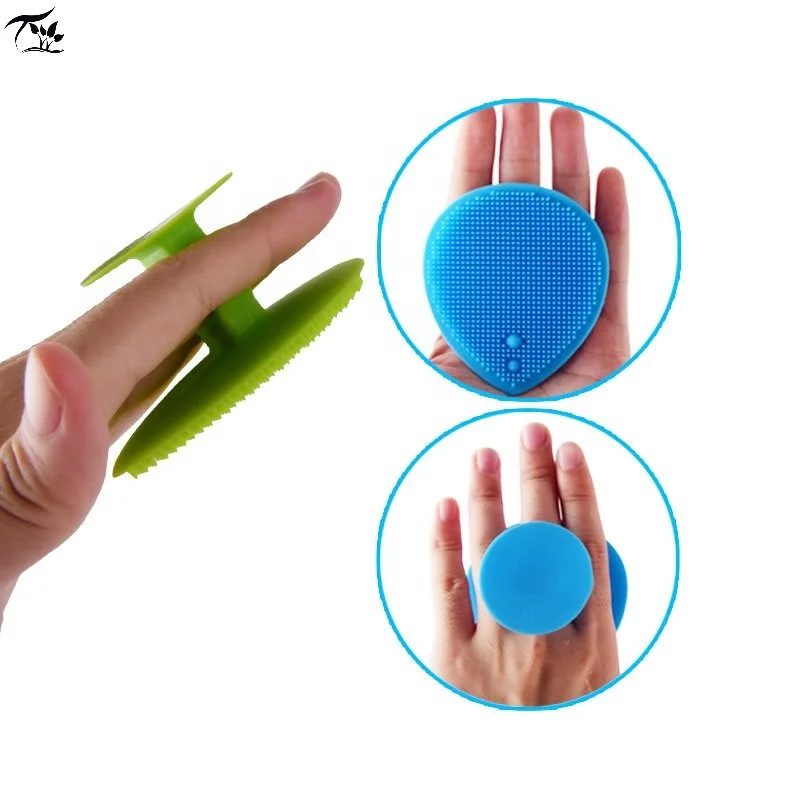 Thcker Silicone Facial Cleansing Pads Silicone Face Exfoliator Brush with Wash Scrubber