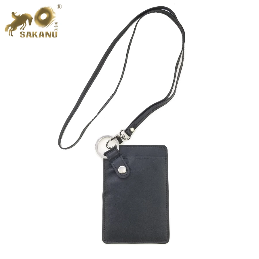PU PVC leather ID card holder