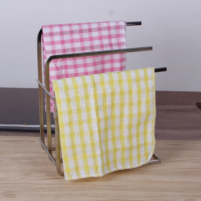 Doctorhome hot polyester cotton yarn-dyed waffle weave kitchen dish towel