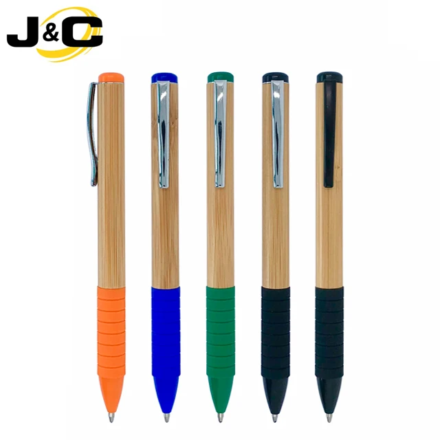 
High quality eco friendly bamboo ballpoint pen with laser logo 