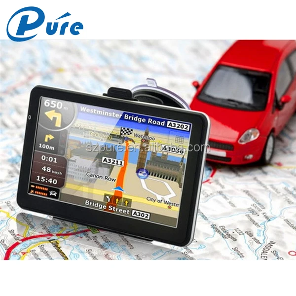 7-inch Car DVR GPS Navigation Windows CE 6.0 GPS Software 800*480 Pixels HD Screen