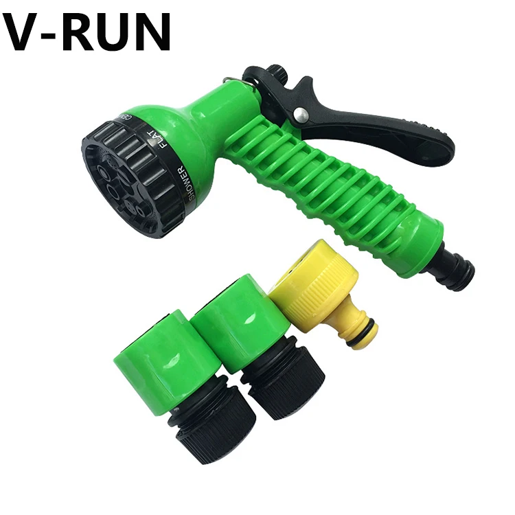 Cheap price 7 pattern garden water agricultural mist spray gun nozzles with connectors for water flower D0029