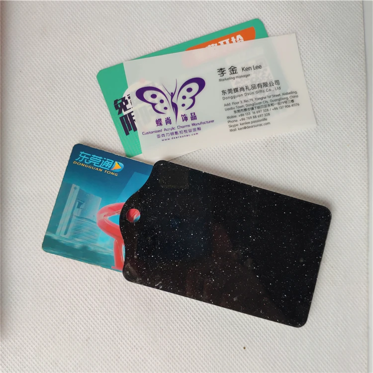 
Free Sample Promotion Gift Plastic Acrylic Custom Print Glitter Card Holder Id Card Holder Wallet Bus IC Card Holder Wholesale 