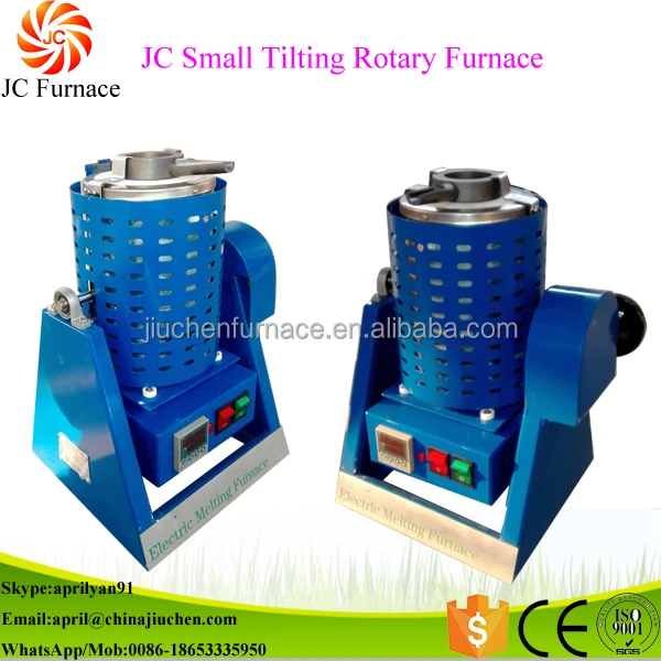 
JC Tilting 2KG Smelting Machine Cast Bronze Scrap Melting Induction Furnace 