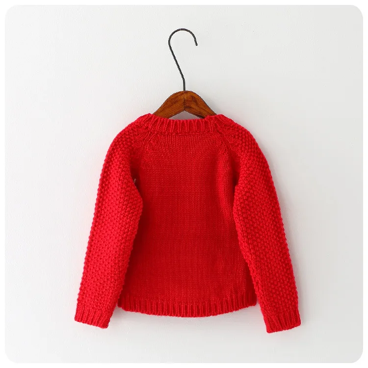 New fashionable kids girls knit cartoon sweater for kids 2019