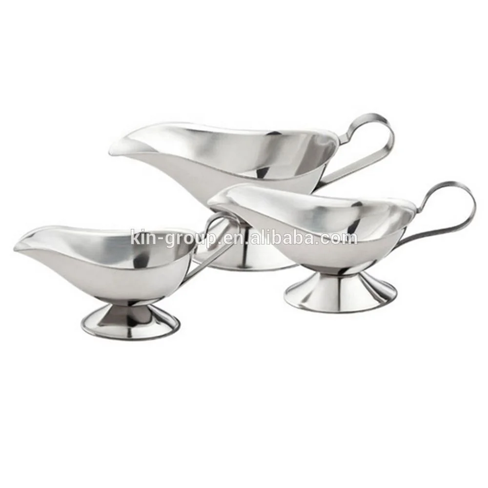 
Stainless Steel Saucier with Ergonomic Handle and Big Lip Spout 