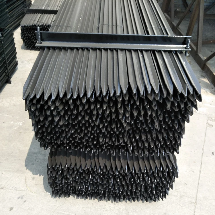 6ft 8ft Long 1.58 1.86 kgs black  Bitumen Farm Fence Support Post Australia Star Picket Y t post Fence Post wholesale for sale