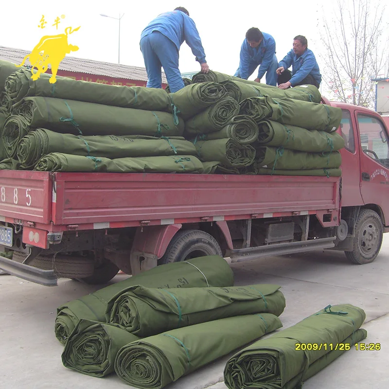 Canvas tarpaulin canopy truck cover