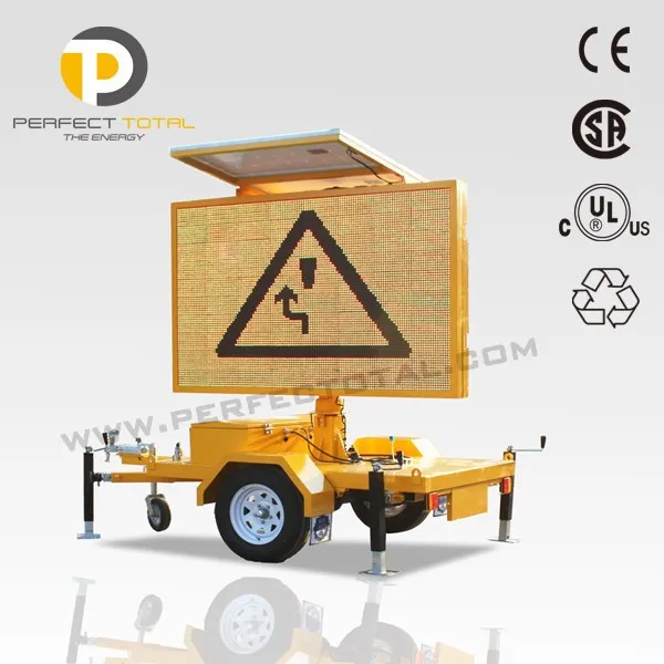 traffic signs LED sign trailer Australian style